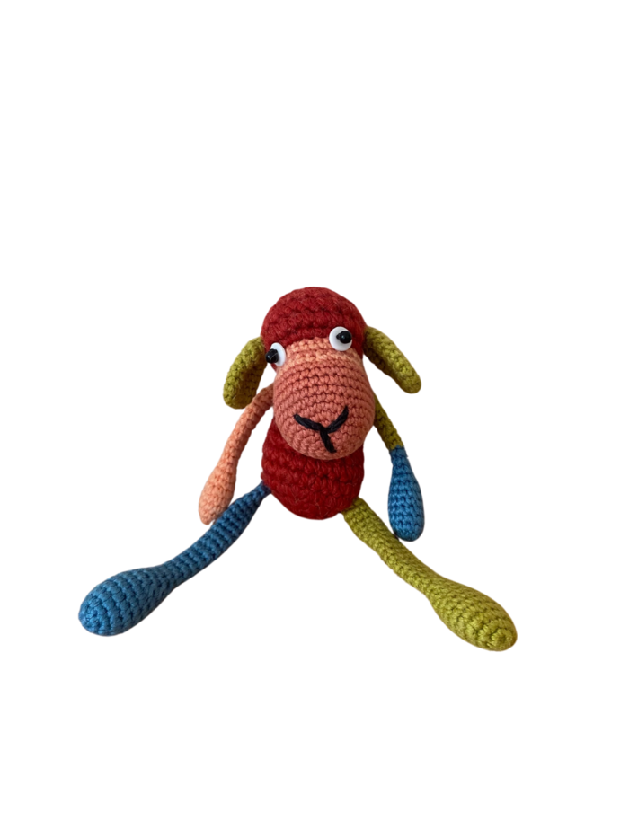 pasaku herojas 1 Nertas įvairiaspalvis meškutis